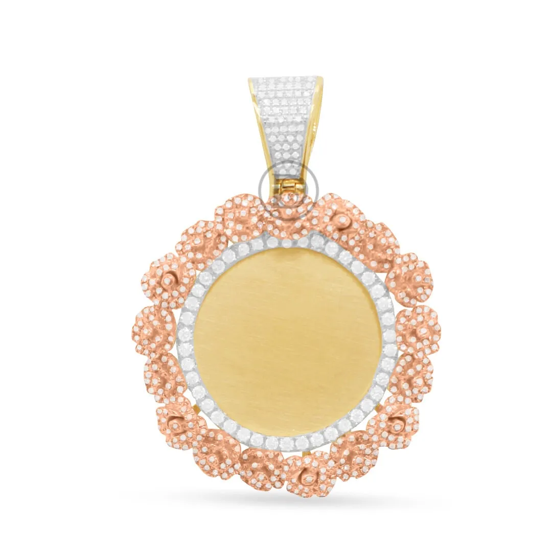 10K Yellow Gold Memory Pendant With 2.03CT Diamonds