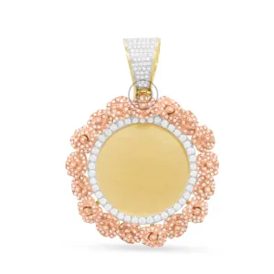 10K Yellow Gold Memory Pendant With 2.03CT Diamonds