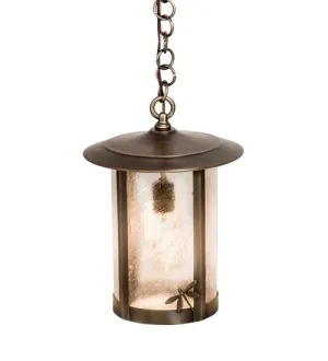 10"W Fulton Dragonfly Outdoor Pendant