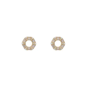 18K GOLD VERMEIL AVELINE BAGUETTE EARRINGS