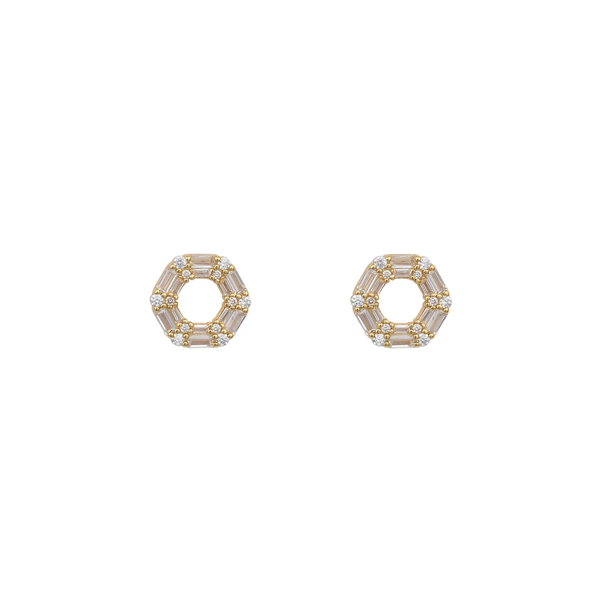 18K GOLD VERMEIL AVELINE BAGUETTE EARRINGS