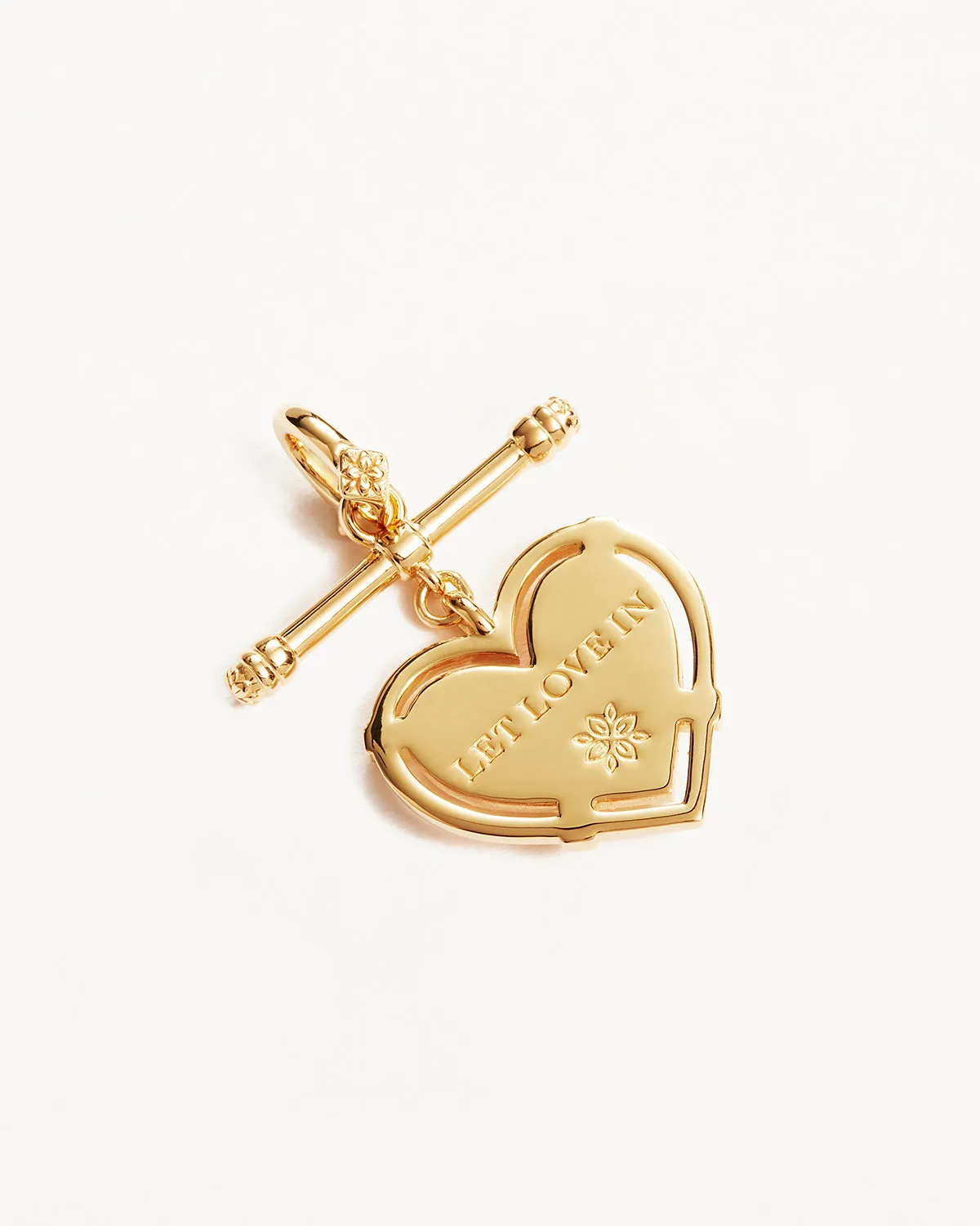 18k Gold Vermeil Let Love In Annex Link Pendant