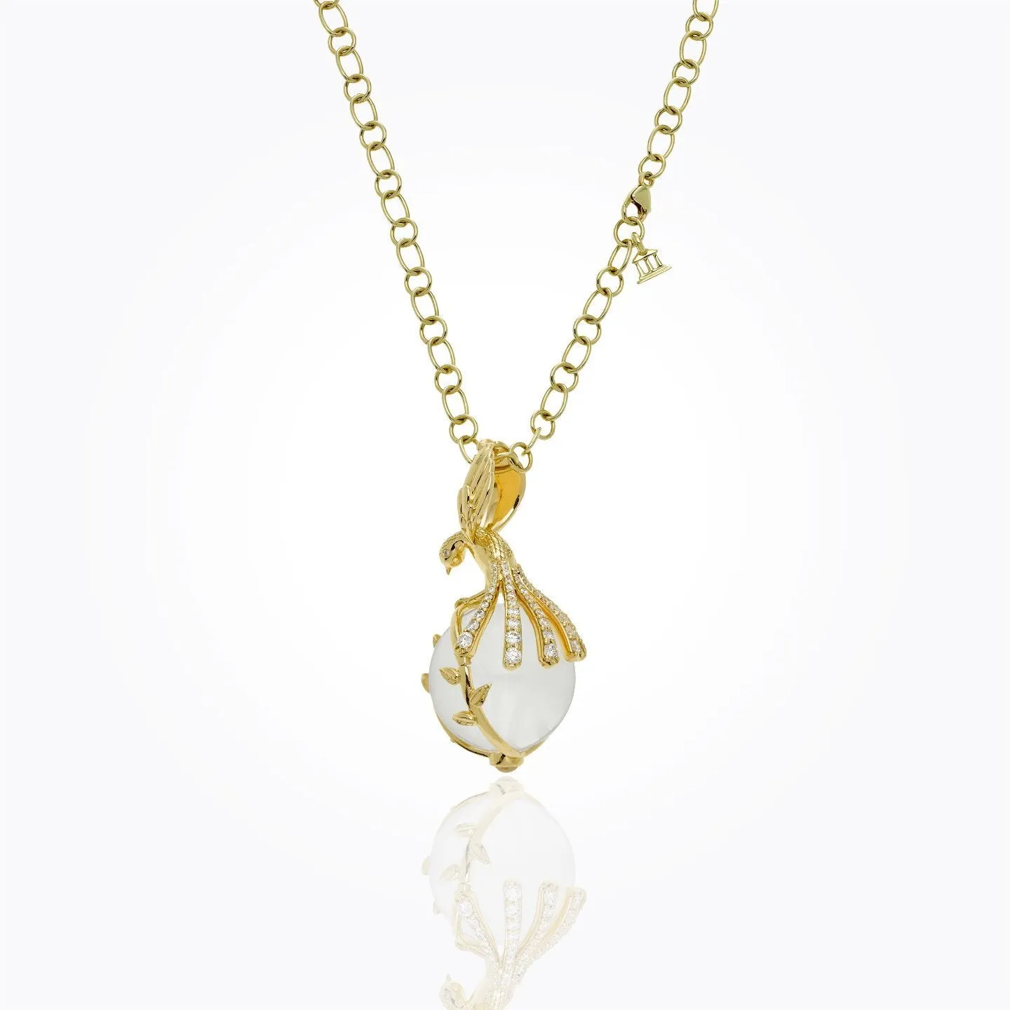 18K Landing Bird Amulet