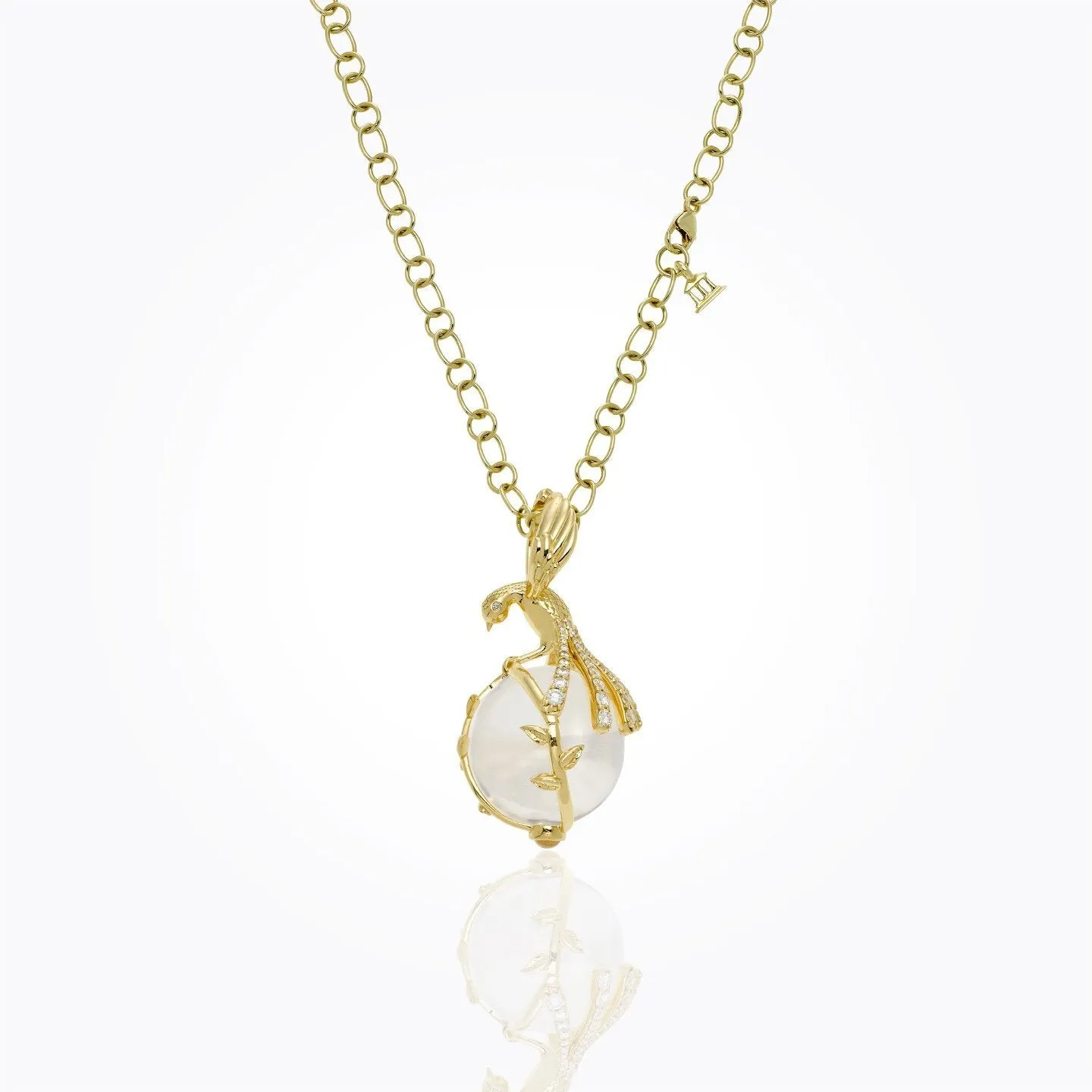 18K Landing Bird Amulet