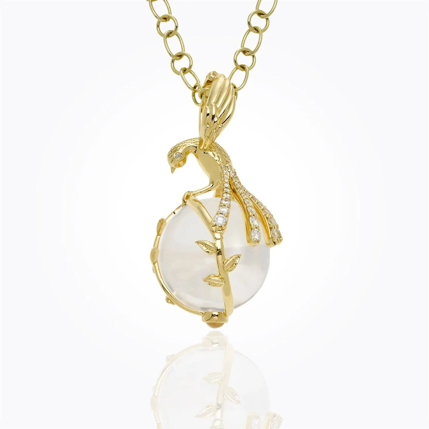 18K Landing Bird Amulet