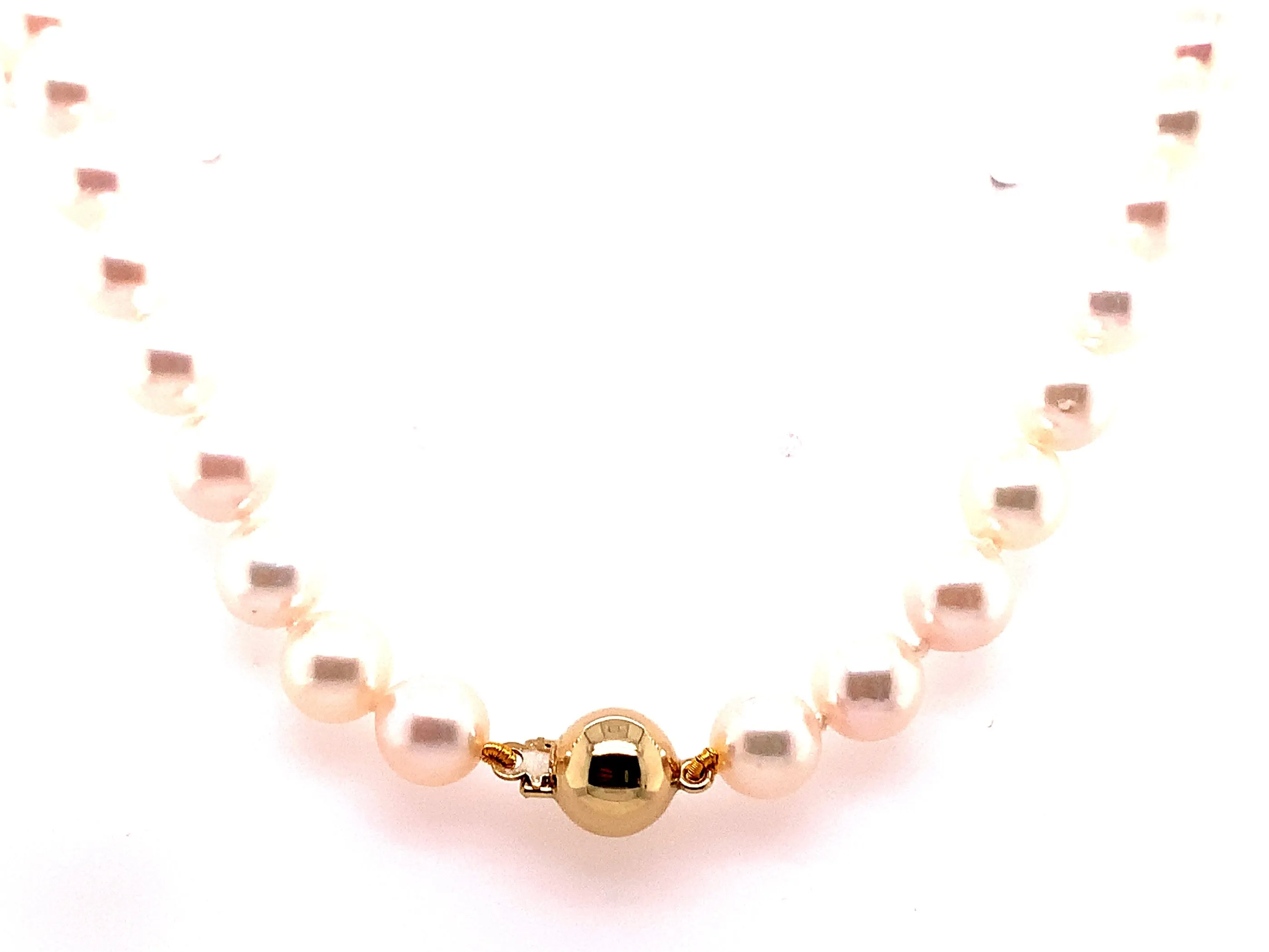 9ct White Gold Cultured Pearl Necklace