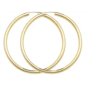 9ct Yellow Gold 45mm Sleeper Earrings ES135