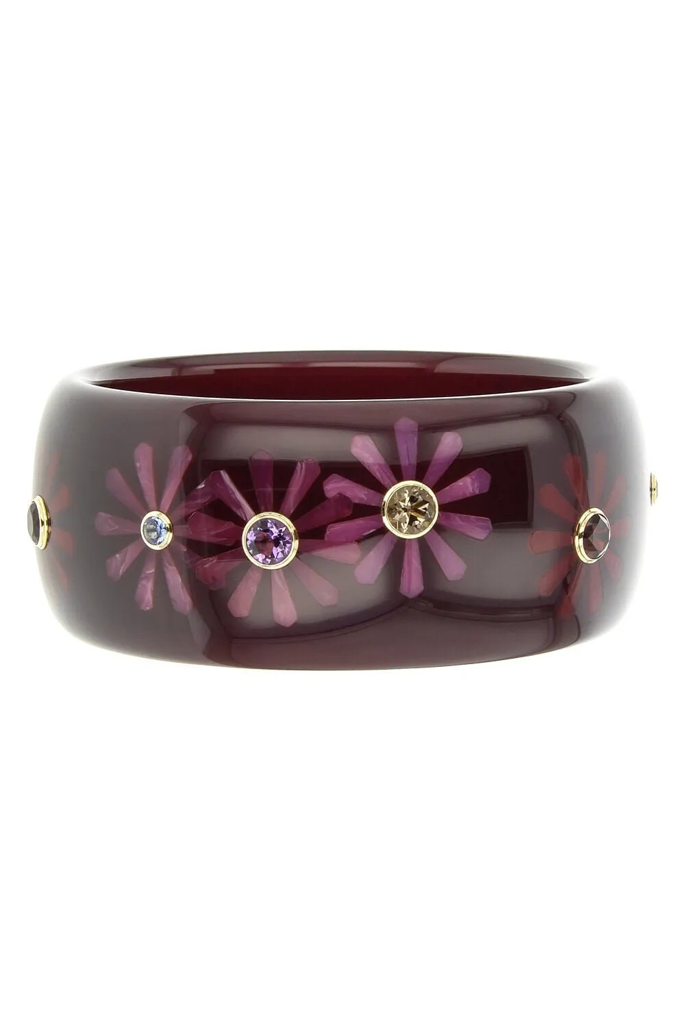 Amethyst Burgundy Bakelite Bangle