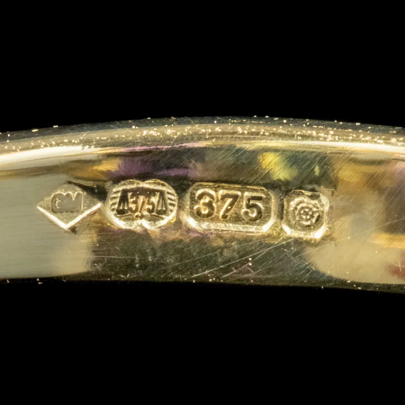 Art Deco Suffragette Style Ring Amethyst Peridot Diamond