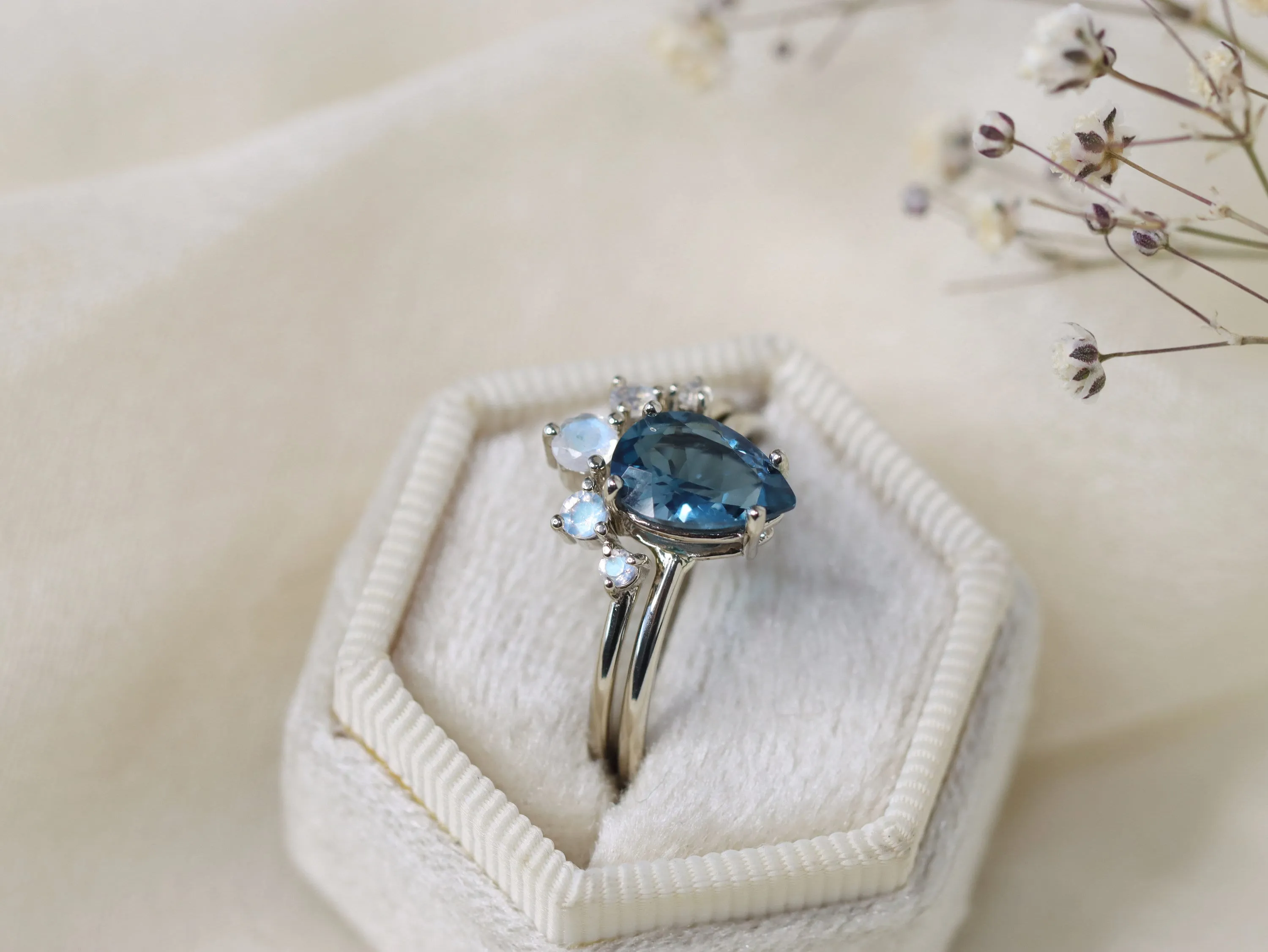 Artemis Moonstone Crown Ring