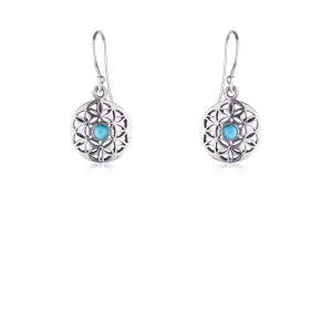 Aruna Turquoise Earrings, Sterling Silver