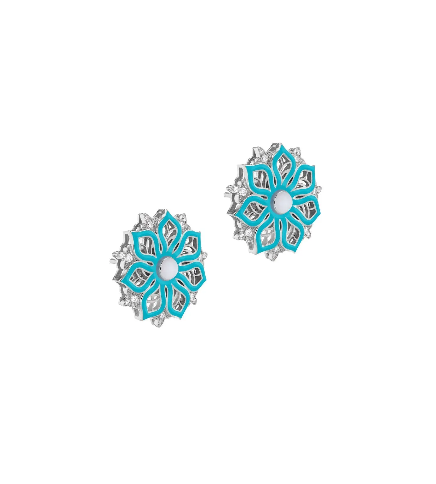 Aura bloom mother of pearl blue