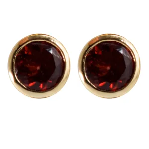 Aura Garnet Earrings 5mm