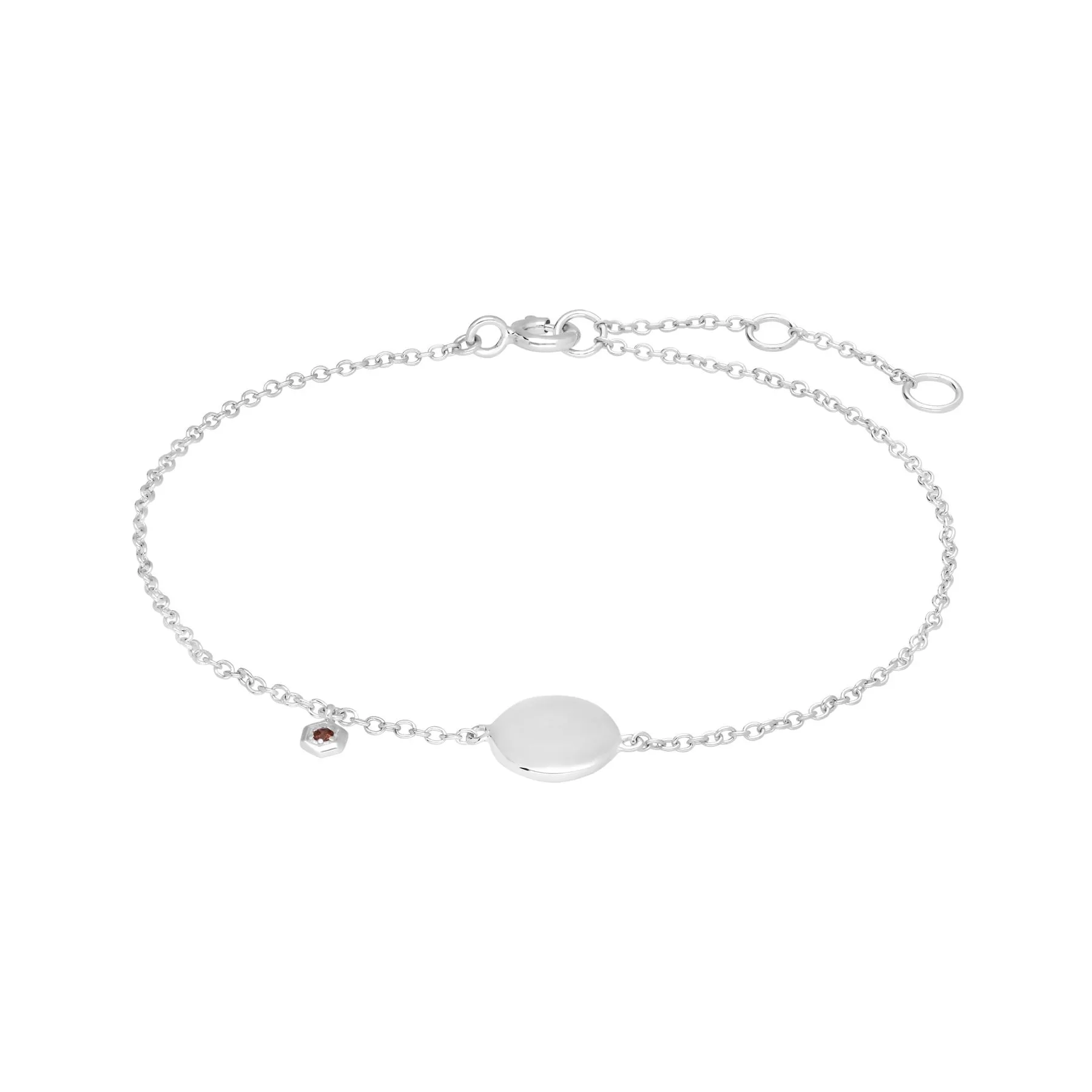 Barcelet à Graver Argent 925 Grenat