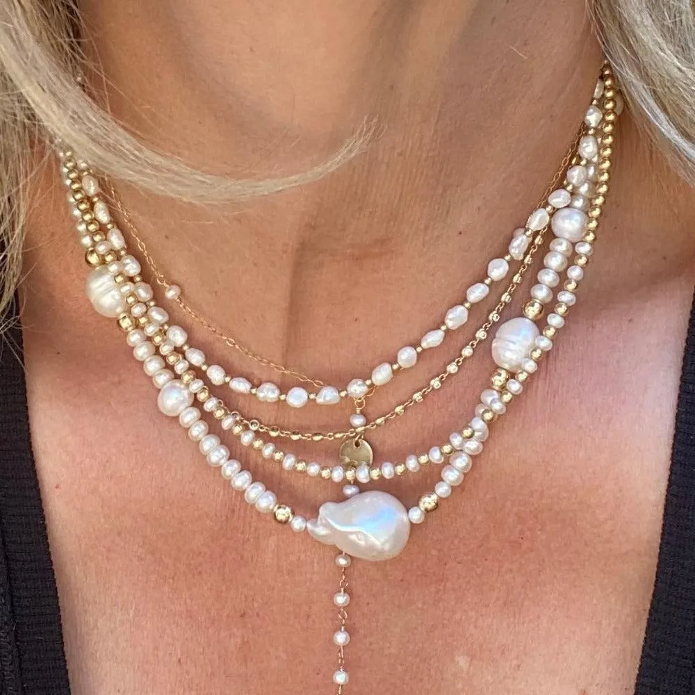 Baroque Pearl Necklace - Sissi