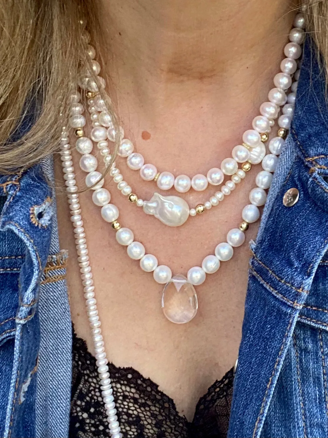 Baroque Pearl Necklace - Sissi