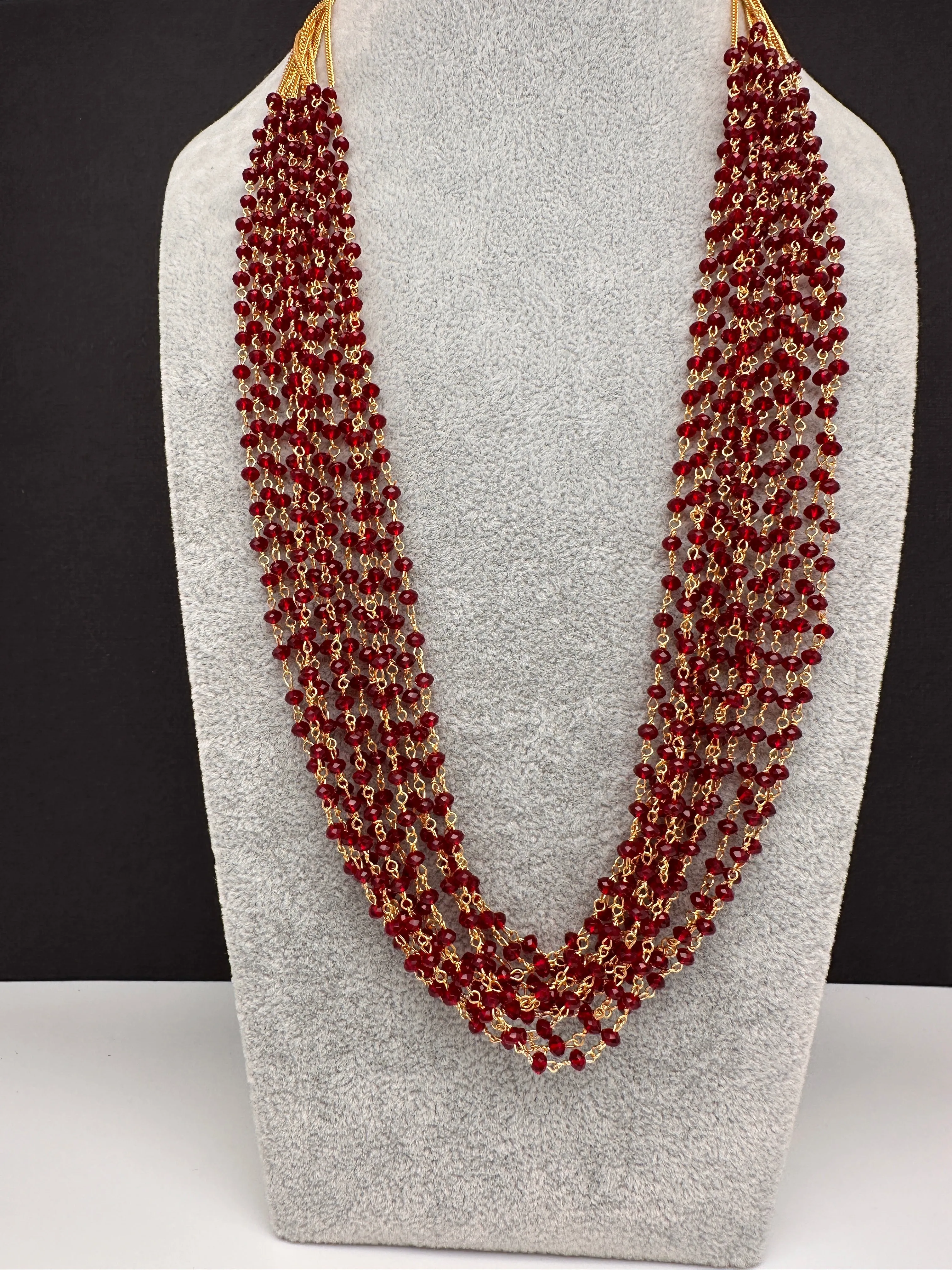 Beads Bunch Multi Color 12 Line Necklace