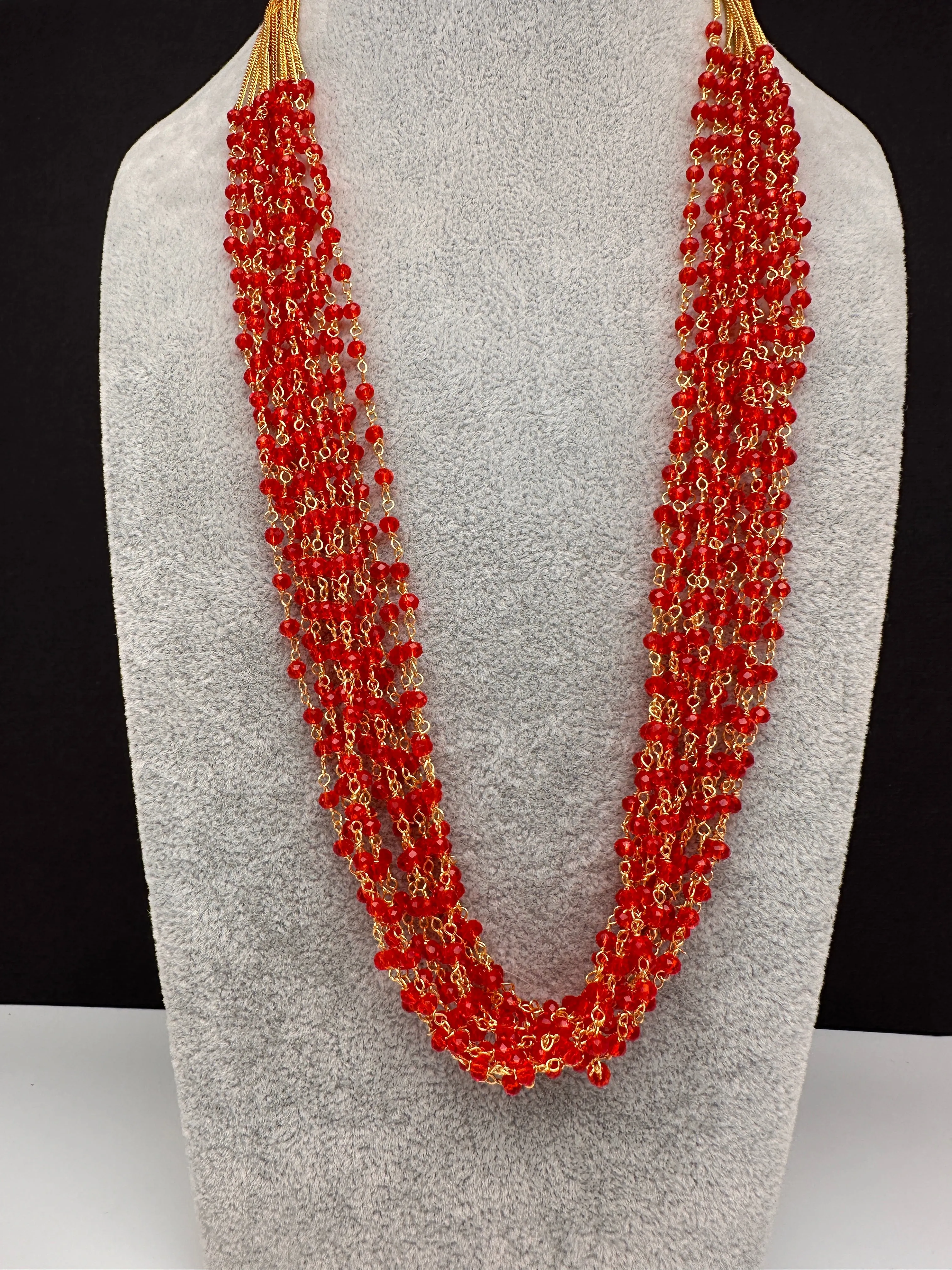 Beads Bunch Multi Color 12 Line Necklace