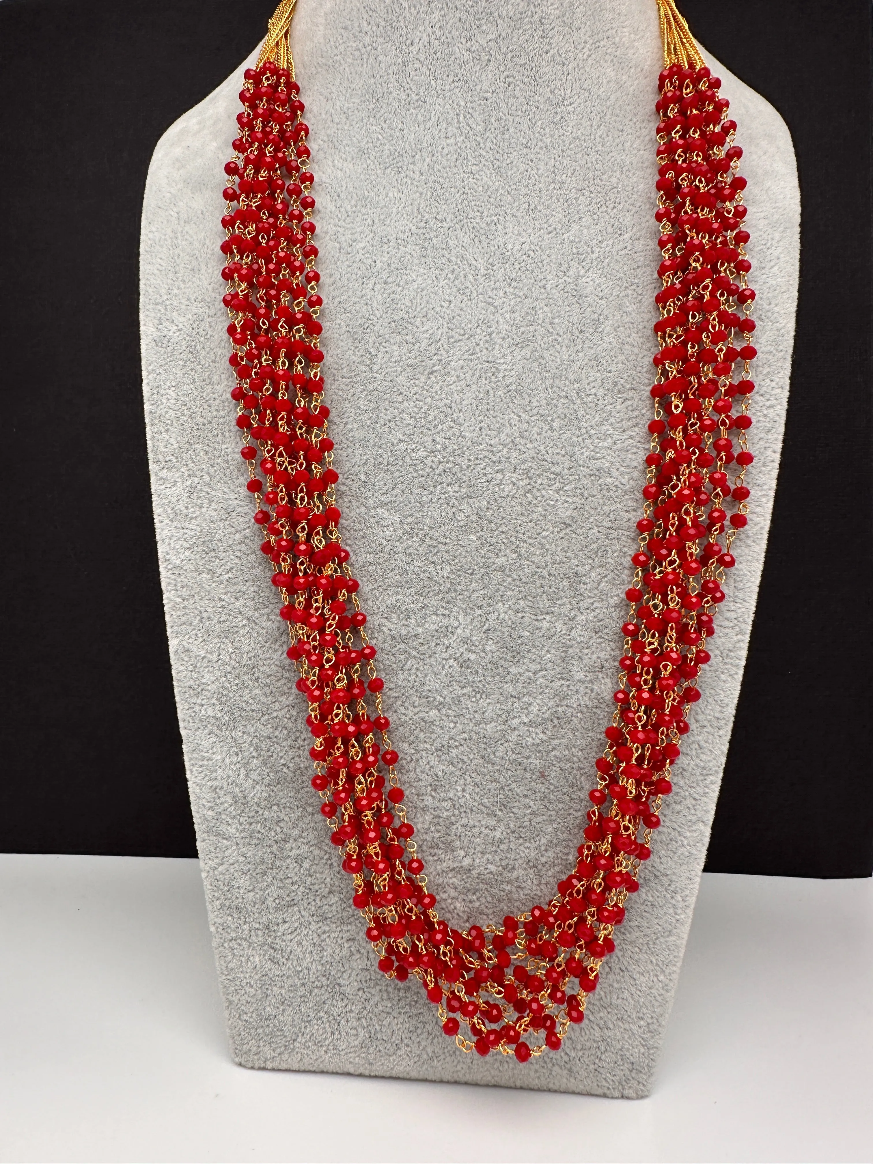 Beads Bunch Multi Color 12 Line Necklace