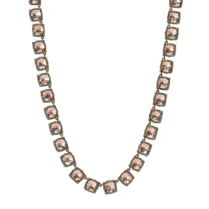 Bella Mini Riviere Necklace - Blush