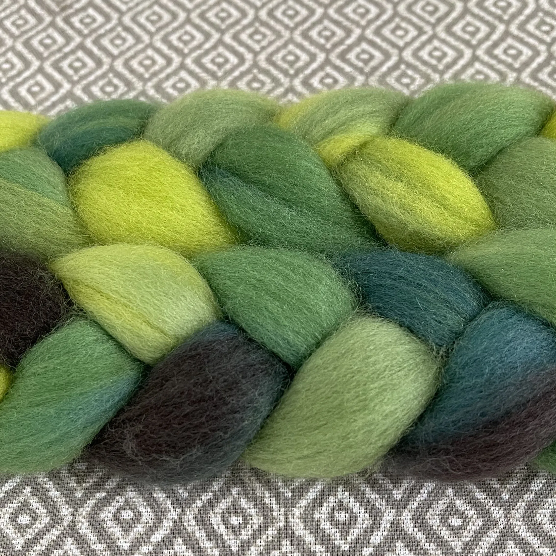 BFL Wool Roving - Peridot