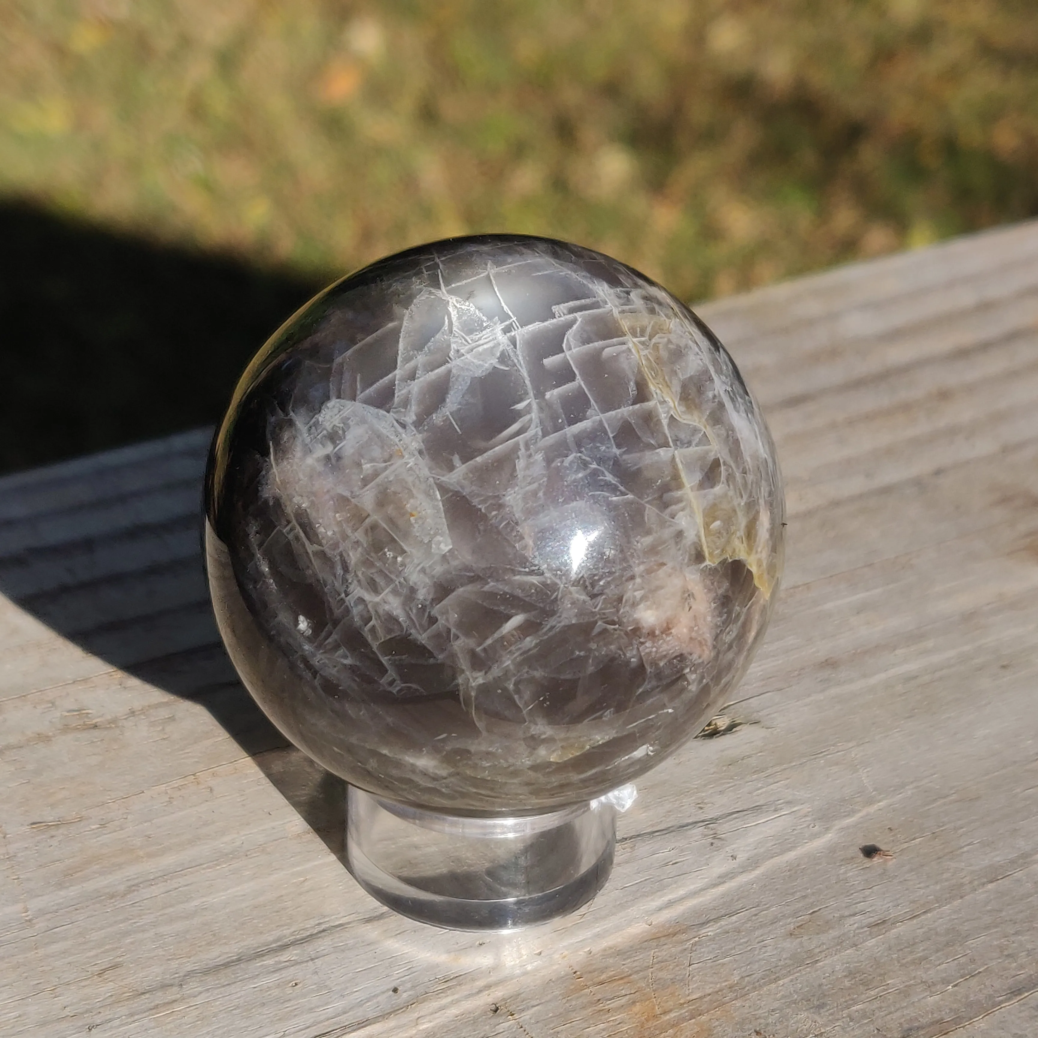 Black Moonstone Sphere (#3)
