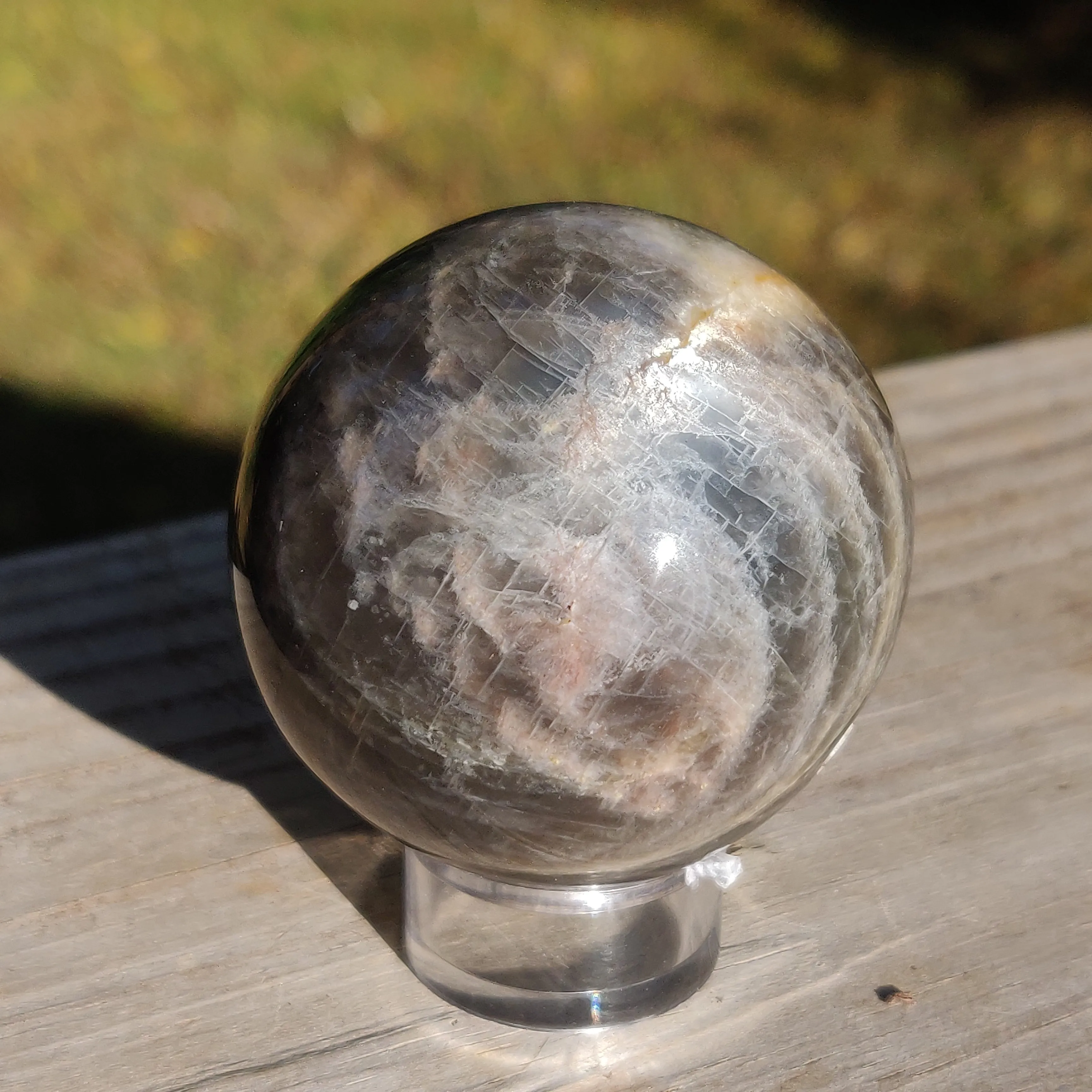 Black Moonstone Sphere (#3)