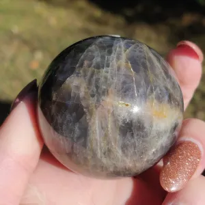 Black Moonstone Sphere (#3)