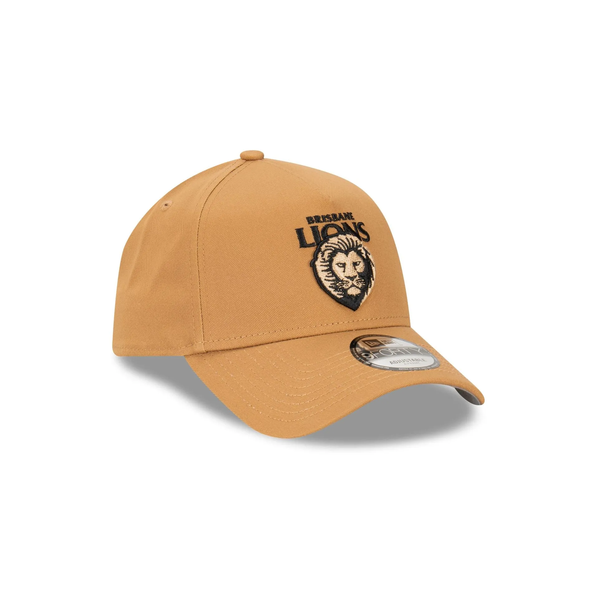 Brisbane Lions Wheat Black 9FORTY A-Frame Snapback