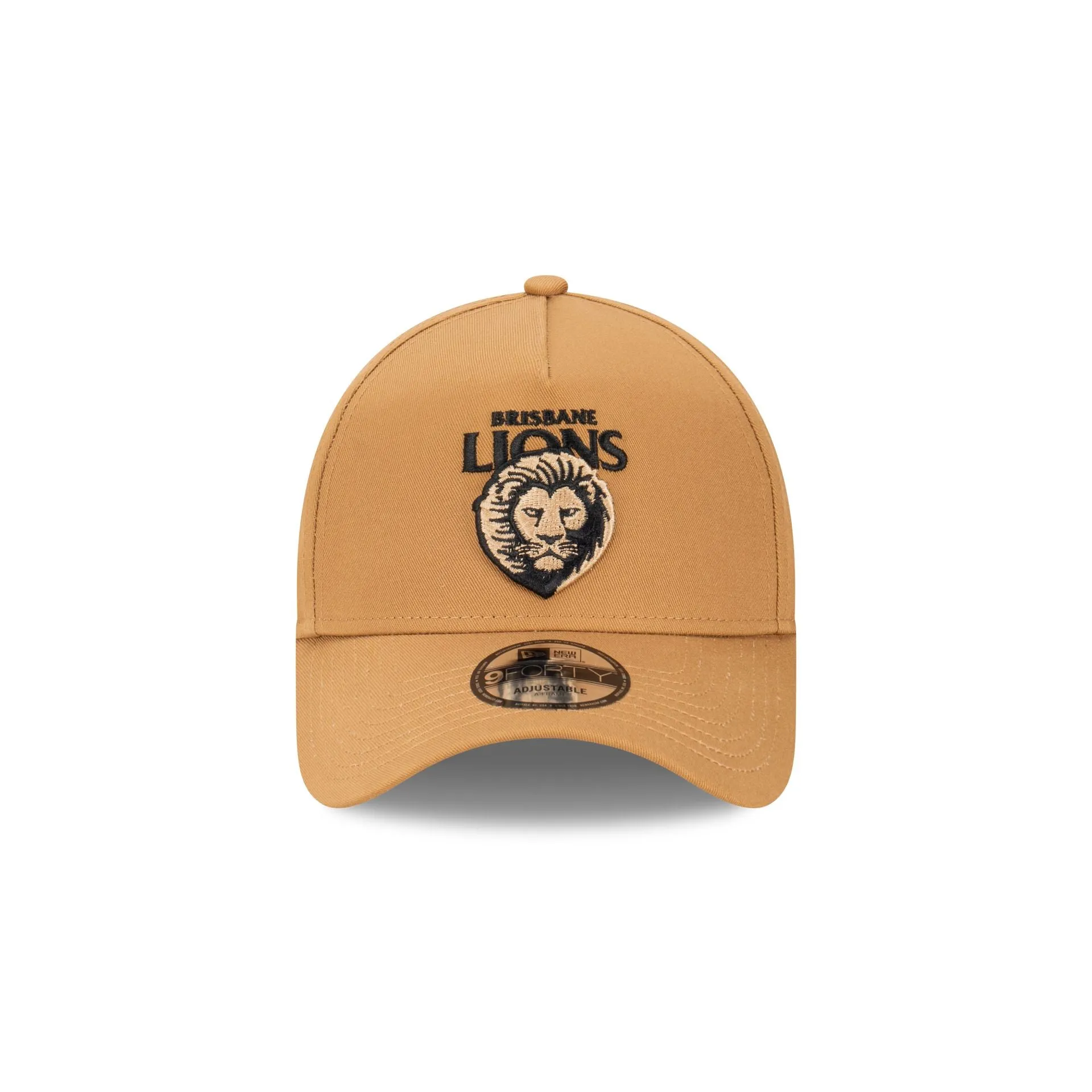 Brisbane Lions Wheat Black 9FORTY A-Frame Snapback