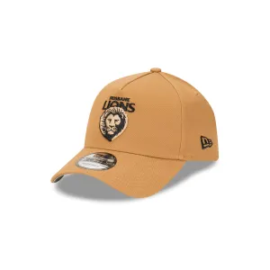 Brisbane Lions Wheat Black 9FORTY A-Frame Snapback