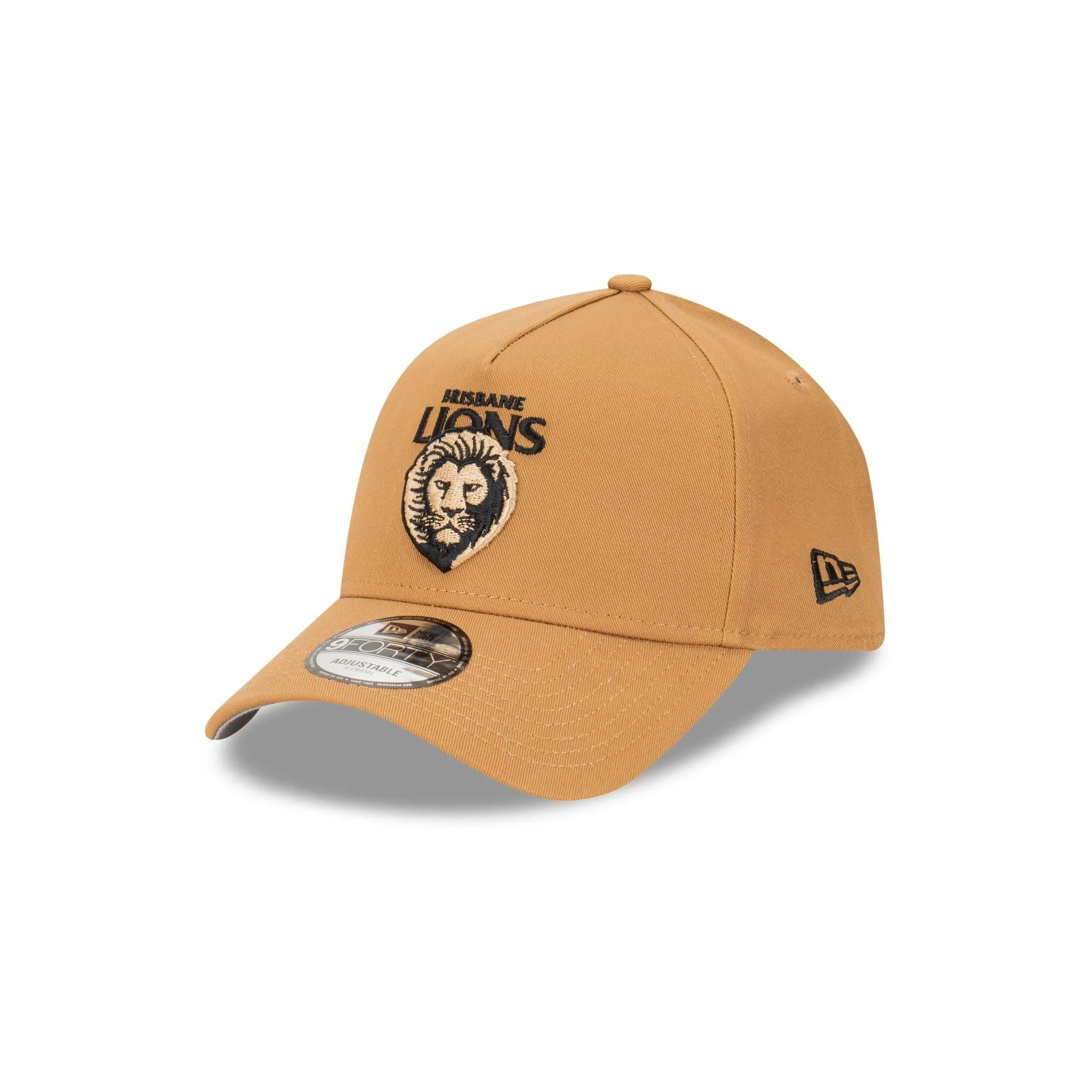 Brisbane Lions Wheat Black 9FORTY A-Frame Snapback