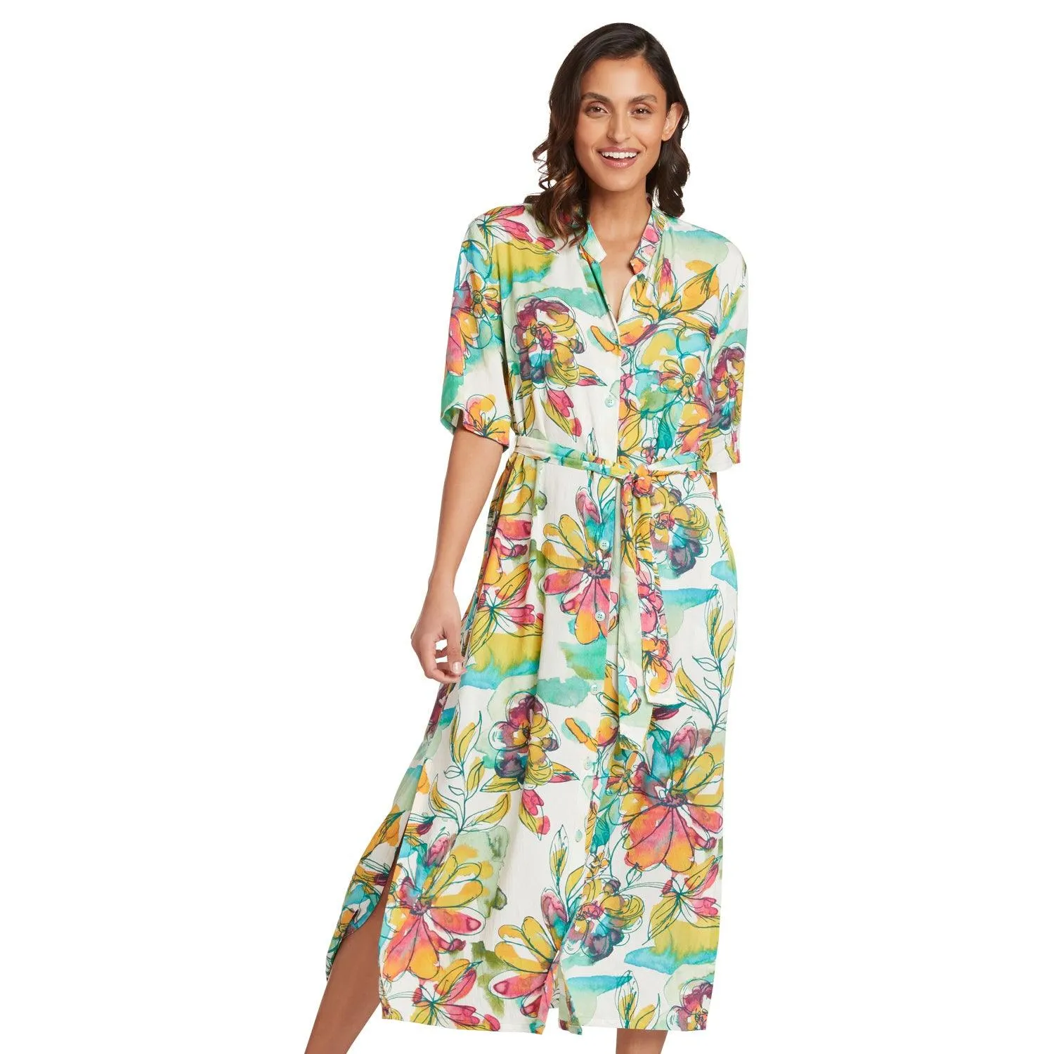 Button-Down Dress - Peridot