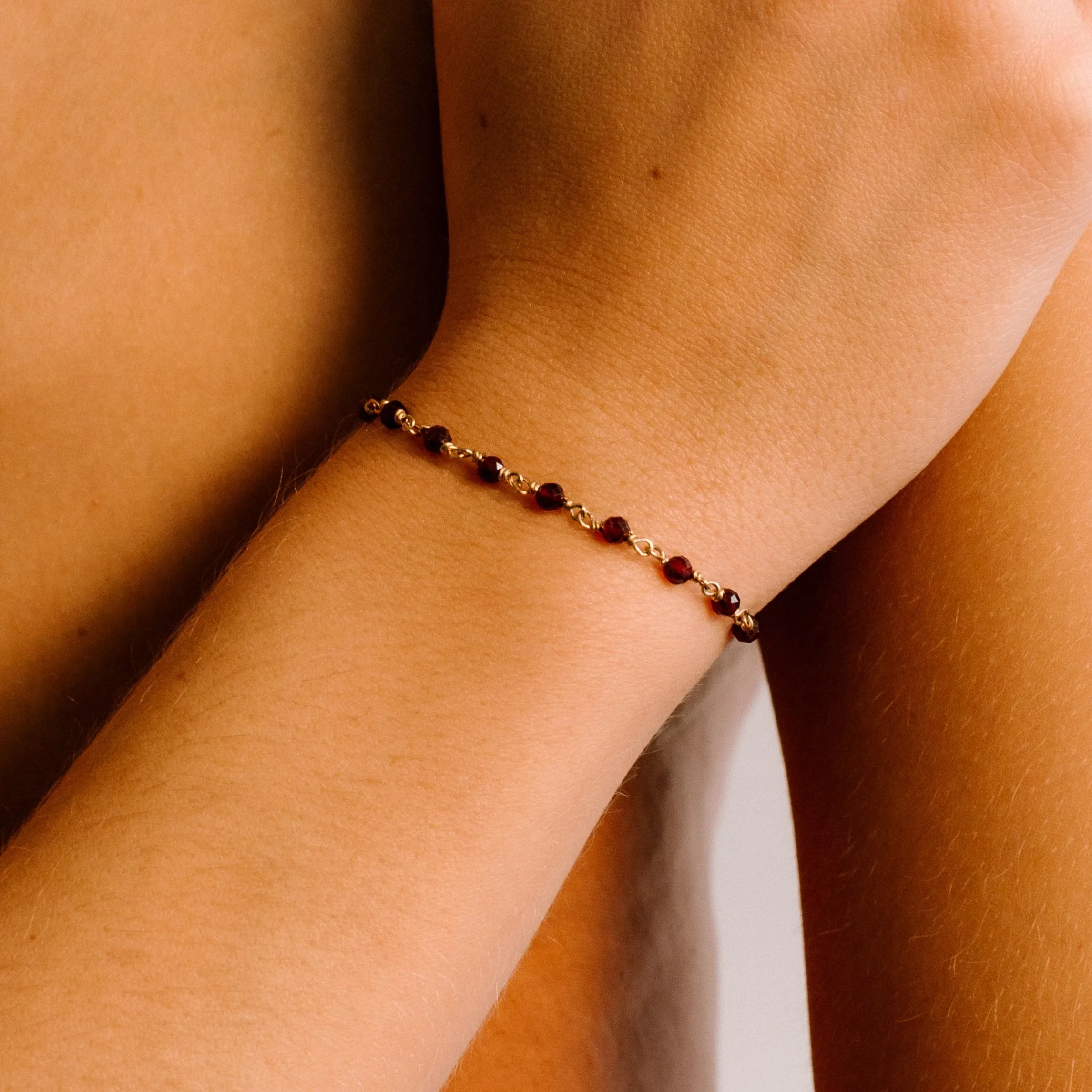 Carolita Bracelet #1 - Garnet