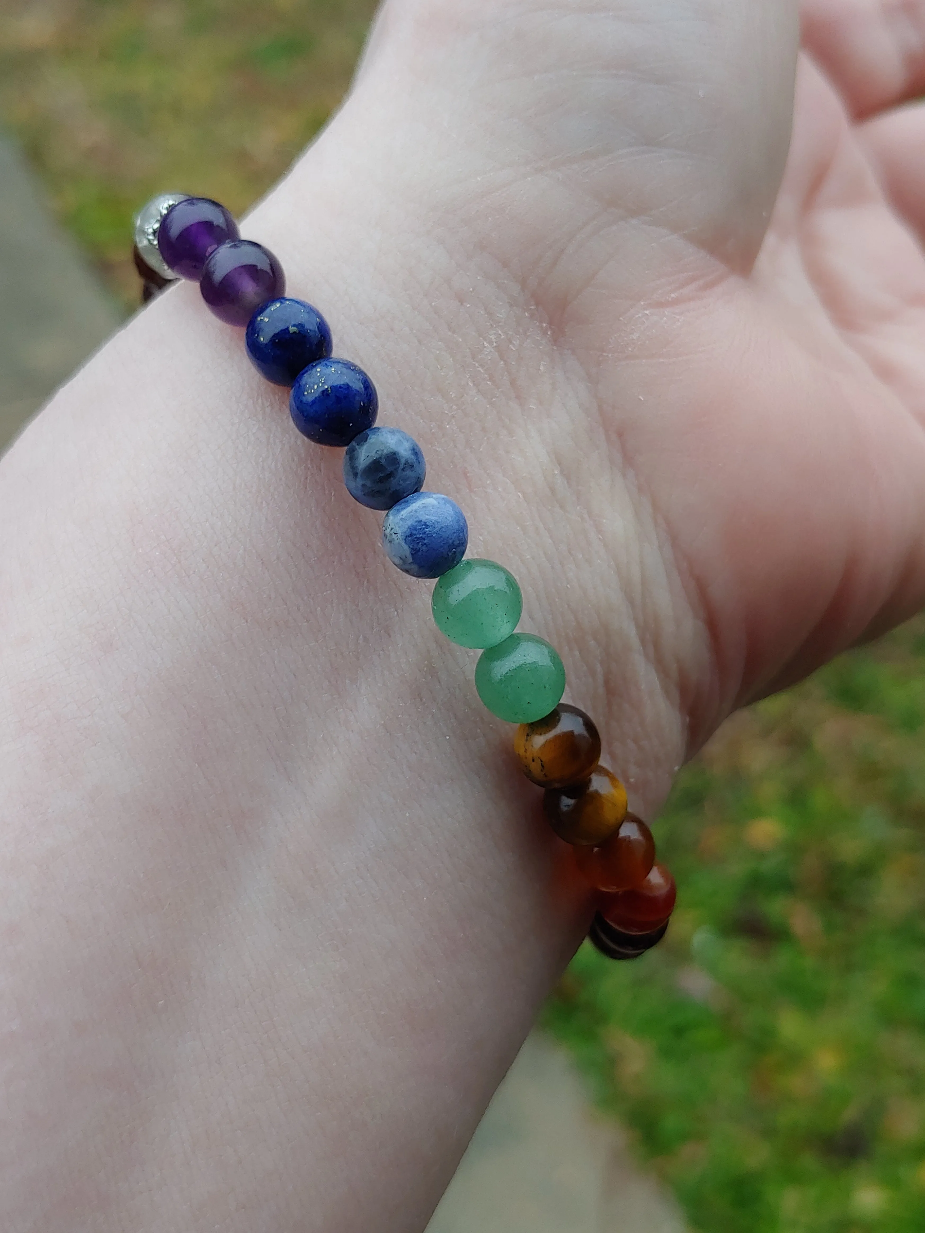 Chakra Rainbow Crystal Bracelet