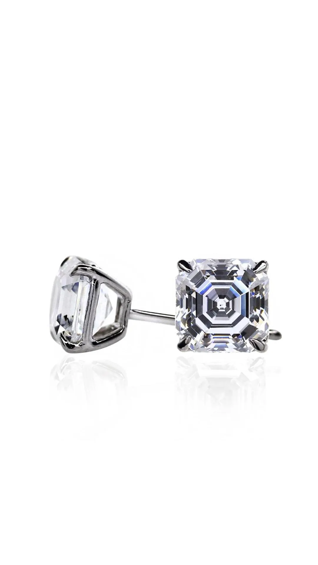 Charlie Asscher Studs 9K White Gold