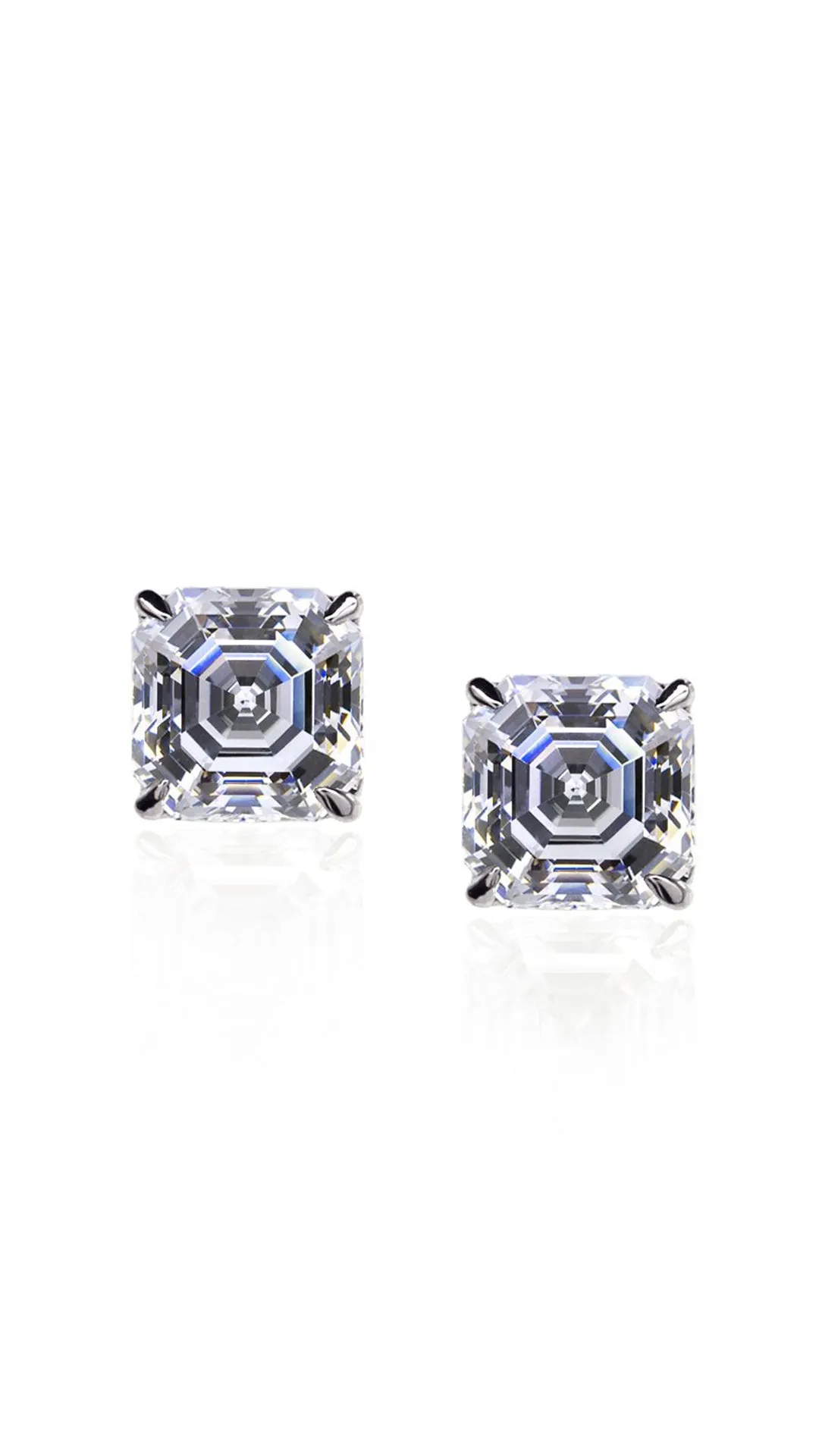 Charlie Asscher Studs 9K White Gold