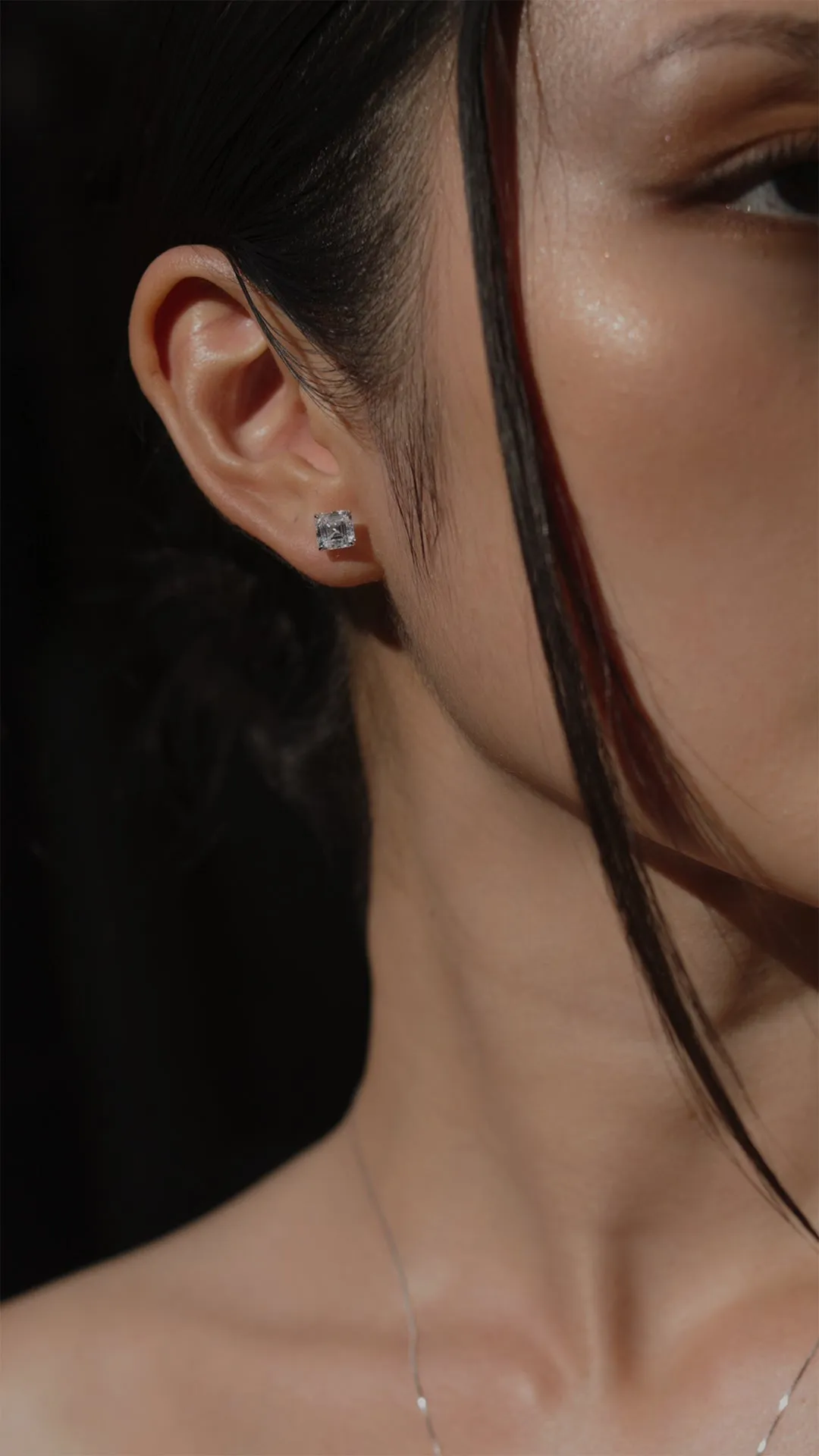 Charlie Asscher Studs 9K White Gold