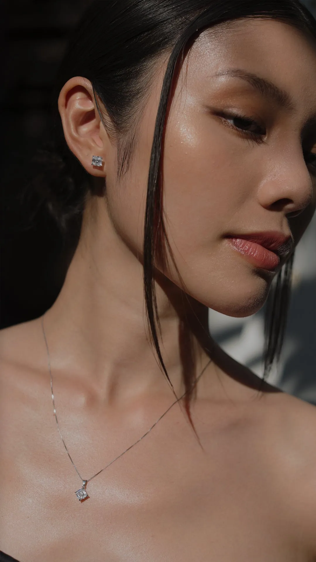 Charlie Asscher Studs 9K White Gold