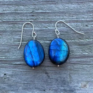 Chunky Labradorite Earrings