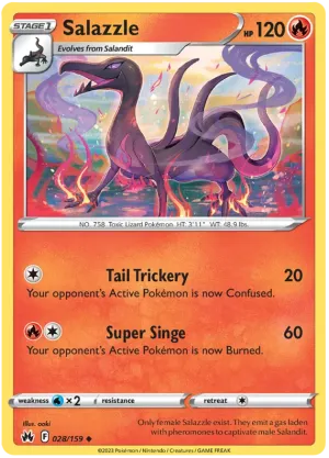 [Collector Troves] Pokemon Sword & Shield Crown Zenith Salazzle Card