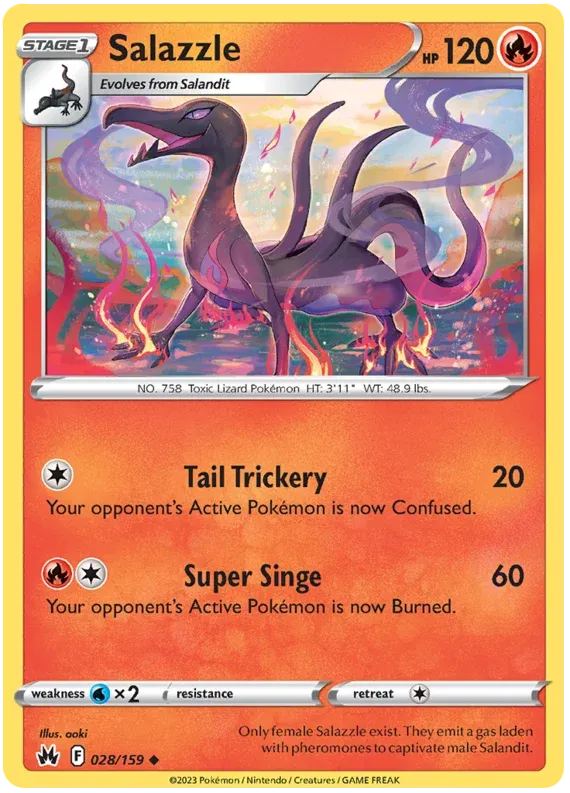 [Collector Troves] Pokemon Sword & Shield Crown Zenith Salazzle Card