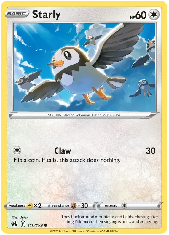 [Collector Troves] Pokemon Sword & Shield Crown Zenith Starly Card