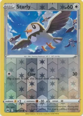 [Collector Troves] Pokemon Sword & Shield Crown Zenith Starly Card