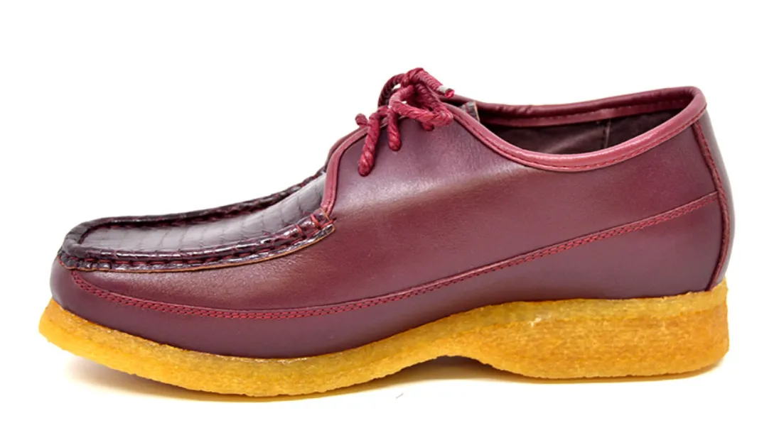 Crown 2 Snake & Leather Lace-Up Shoe by The British Collection