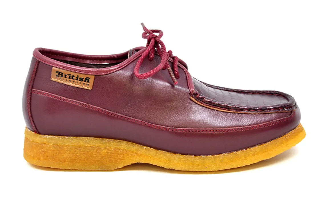 Crown 2 Snake & Leather Lace-Up Shoe by The British Collection