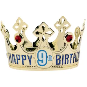 Customisable Age Birthday Crown Plastic