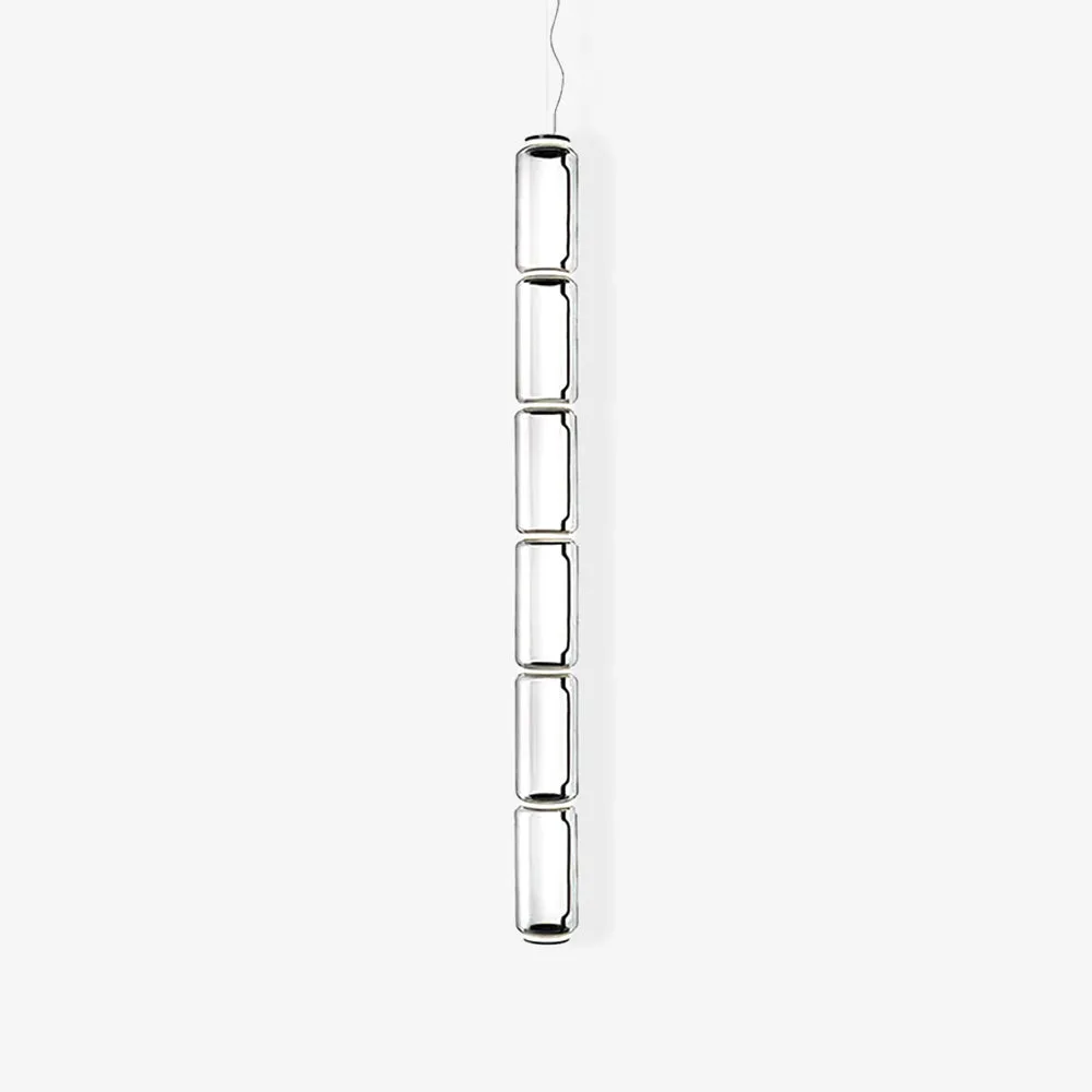 Cylindrical Glass Pendant Light