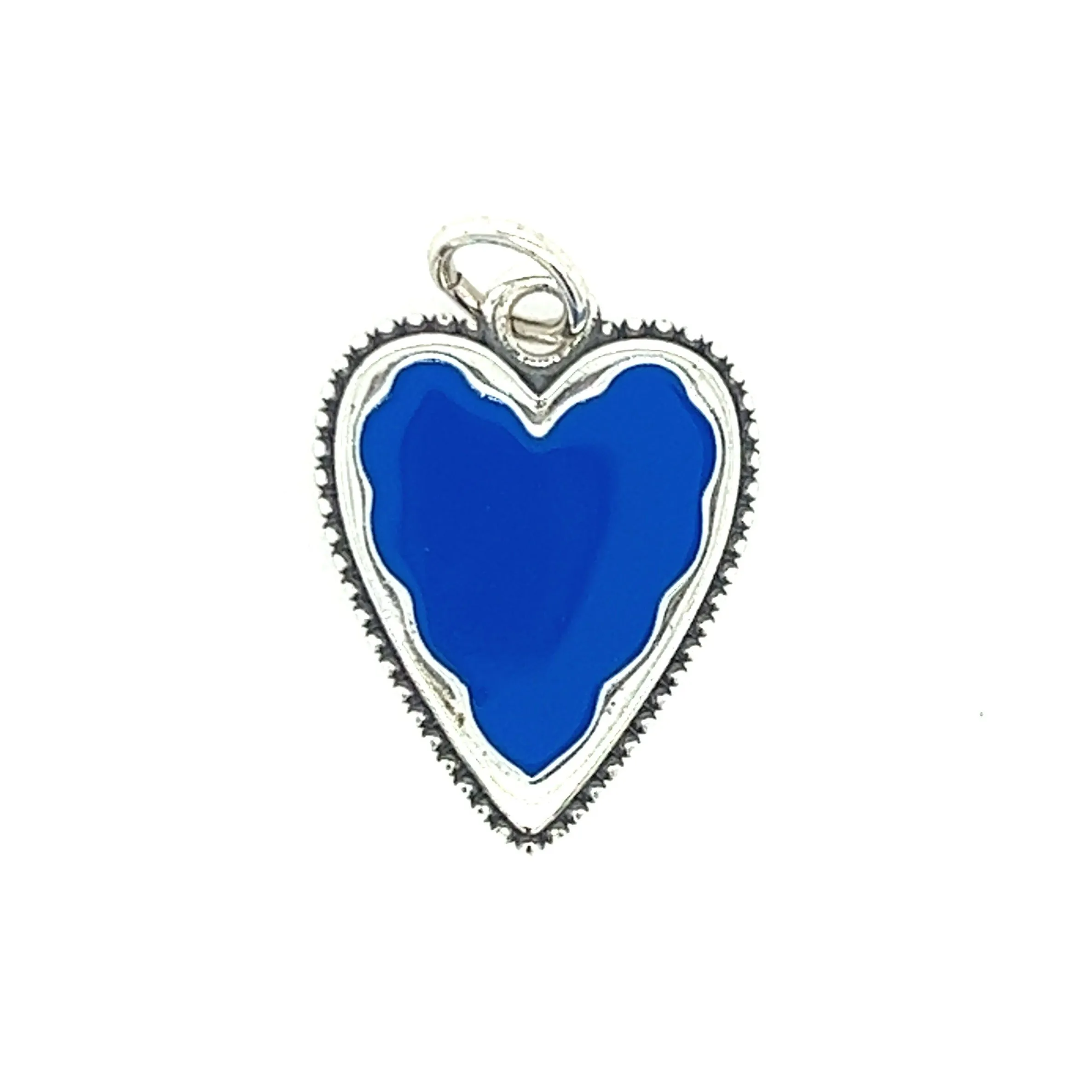 D1130 Blue Heart Pendant