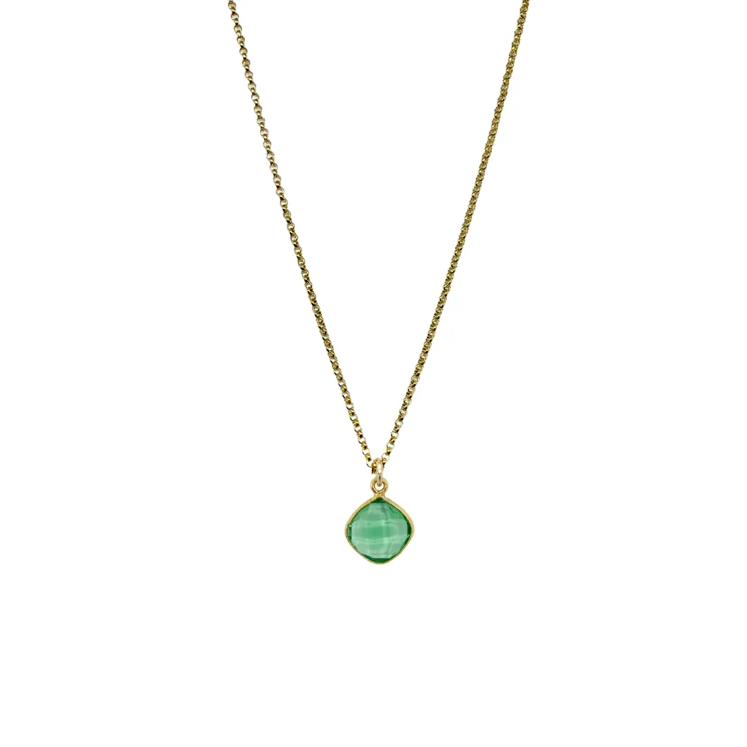 Dana Green Quartz Gemstone Necklace